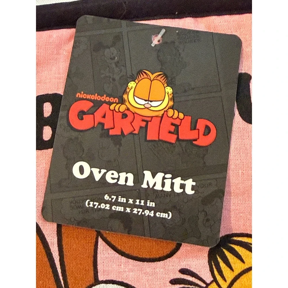 Garfield Odie‎ Best Buds Pink Oven Mitt and Pot Holder Set Nickelodeon New